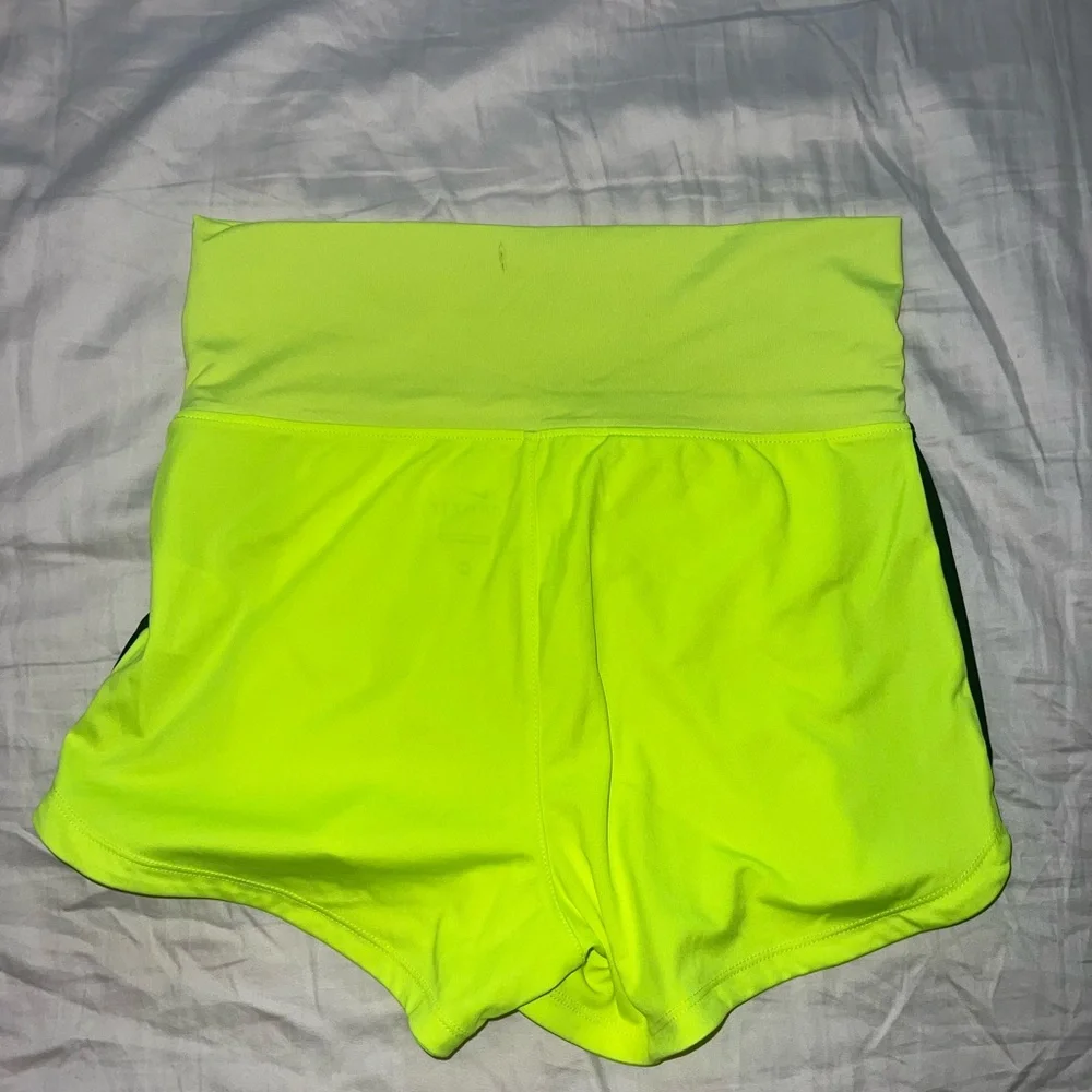 Nike Neon Green & Black Running Shorts Size XS